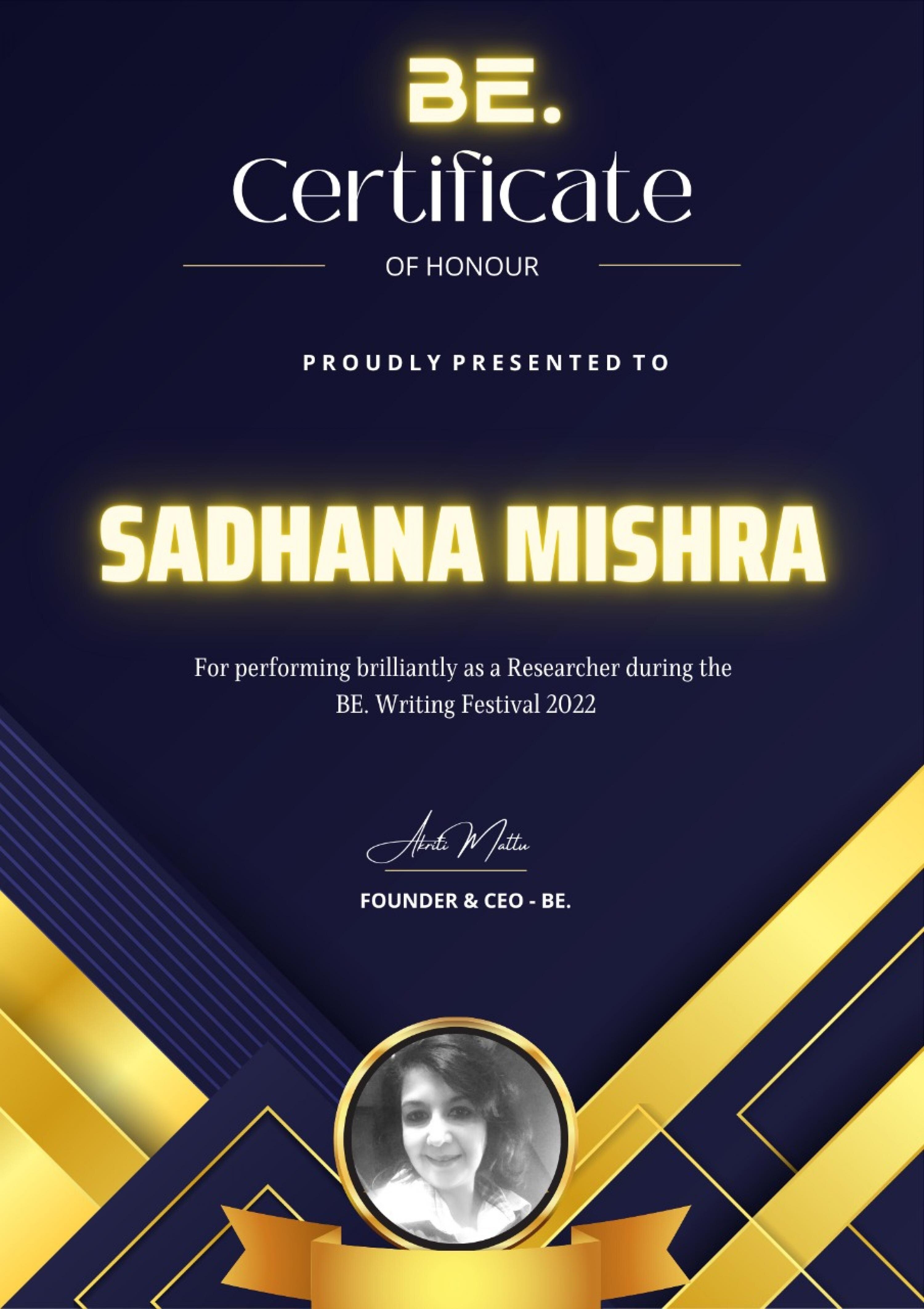 Sadhana Mishra cover photo